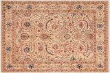 handmade Transitional Kafkaz Chobi Ziegler Tan Blue Hand Knotted RECTANGLE 100% WOOL area rug 8 x 10