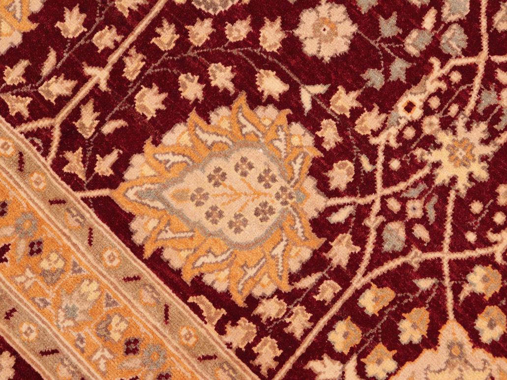 handmade Traditional Design Red Gold Hand Knotted RECTANGLE 100% WOOL area rug 8x10