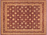handmade Traditional Design Red Gold Hand Knotted RECTANGLE 100% WOOL area rug 8x10