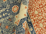 handmade Geometric Mamluk Rust Blue Hand Knotted RECTANGLE 100% WOOL area rug 10x14