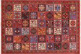 Classic Ziegler Rosa Rust Blue Hand-Knotted Wool Rug - 8'11'' x 11'9''