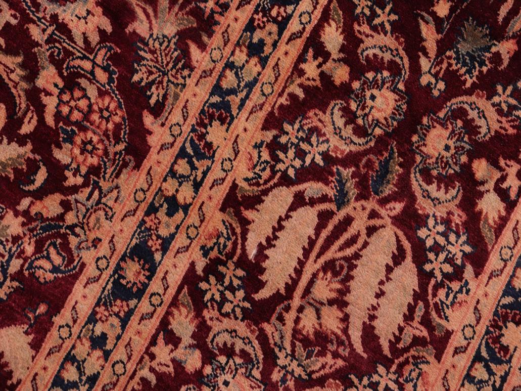 handmade Traditional Nadeem Aubergine Aubergine Hand Knotted RECTANGLE 100% WOOL area rug 8x10