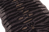 handmade Contemporary Tiger Black Gray Hand Tufted  100% WOOL area rug 3' x 5'