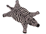 handmade Contemporary Zebra Ivory Black Hand Tufted  100% WOOL area rug 3' x 5'