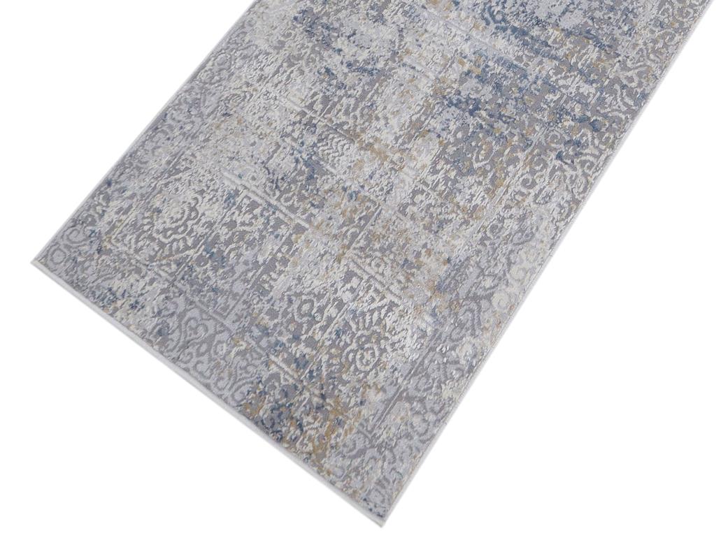 handmade Modern Abstract Gray Blue Machine Made RECTANGLE POLYESTER area rug 4x6