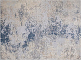 Modern Abstract Dakota Light Gray Blue Rug