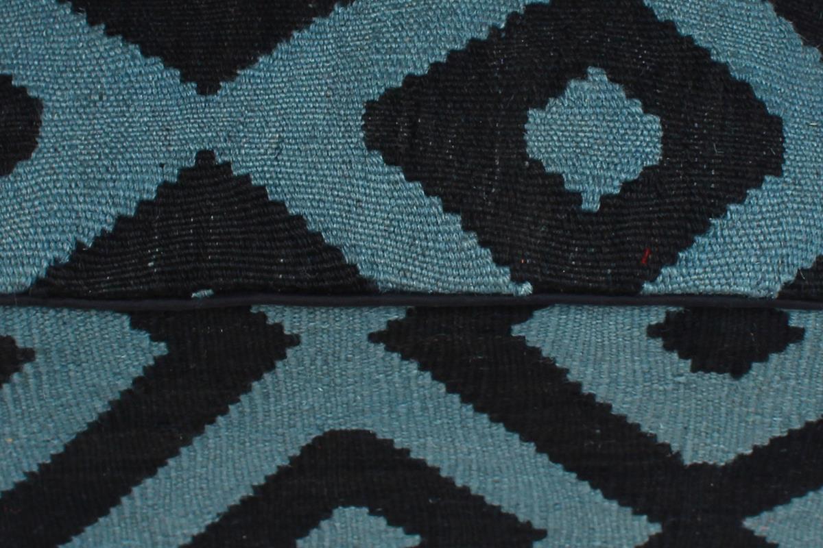 handmade  Ottoman Black Grey HandmadeRECTANGLE 100% WOOL area rug