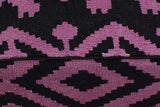 handmade  Ottoman Black Purple HandmadeRECTANGLE 100% WOOL area rug