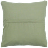 handmade Modern Pillow Ivory Green Hand-Woven SQUARE 100% WOOL area rug
