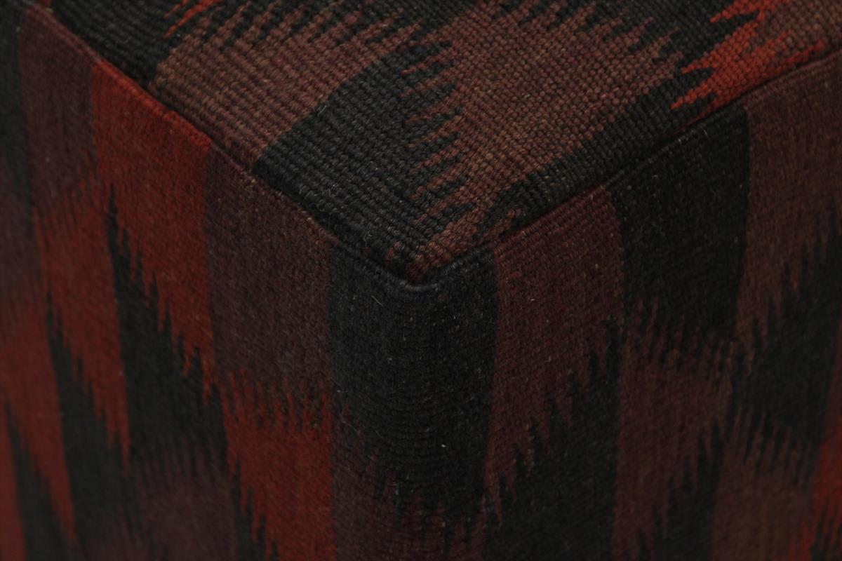 handmade  Ottoman Black Dark Brwon HandmadeRECTANGLE 100% WOOL area rug