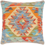 Modern Turkish Levi Hand Woven Kilim Throw Pillow