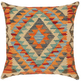 Southwestern Turkish Ninfa Hand Woven Kilim Throw Pillow