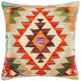 Boho Chic Turkish Alica Hand Woven Kilim Throw Pillow