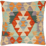 Shabby Chic Turkish Douglass Hand Woven Kilim Throw Pillow