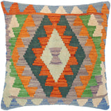 Southwestern Turkish Federico Hand Woven Kilim Throw Pillow