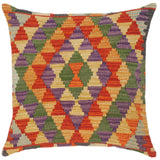 Southwestern Turkish Leon Hand Woven Kilim Throw Pillow