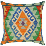 Bohemian Turkish Meaghan Hand Woven Kilim Throw Pillow