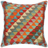 Southwestern Turkish Felisa Hand Woven Kilim Throw Pillow