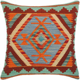 Tribal Turkish Melisa Hand Woven Kilim Throw Pillow