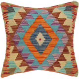 Southwestern Turkish Armanda Hand Woven Kilim Throw Pillow