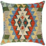 Modern Turkish See Hand Woven Kilim Throw Pillow