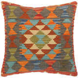 Boho Chic Turkish Barabara Hand Woven Kilim Throw Pillow