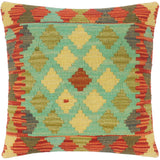 Boho Chic Turkish Ramsay Hand Woven Kilim Pillow