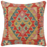 Rustic Turkish Caldwell Hand Woven Kilim Pillow