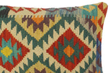 handmade Tribal Rust Beige Hand-Woven RECTANGLE 100% WOOL Pillow