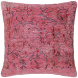 Boho Chic Sewell Vintage Distressed Handmade Rug Pillow