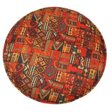 handmade Traditional Victorianot Rust Blue Hand-made ROUND JAQUARD area rug  23'' x 23'' x 18''