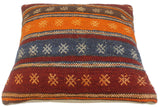 handmade Tribal Turkish Antique Burgundy Rust Hand-Woven SQUARE 100% WOOL pillow