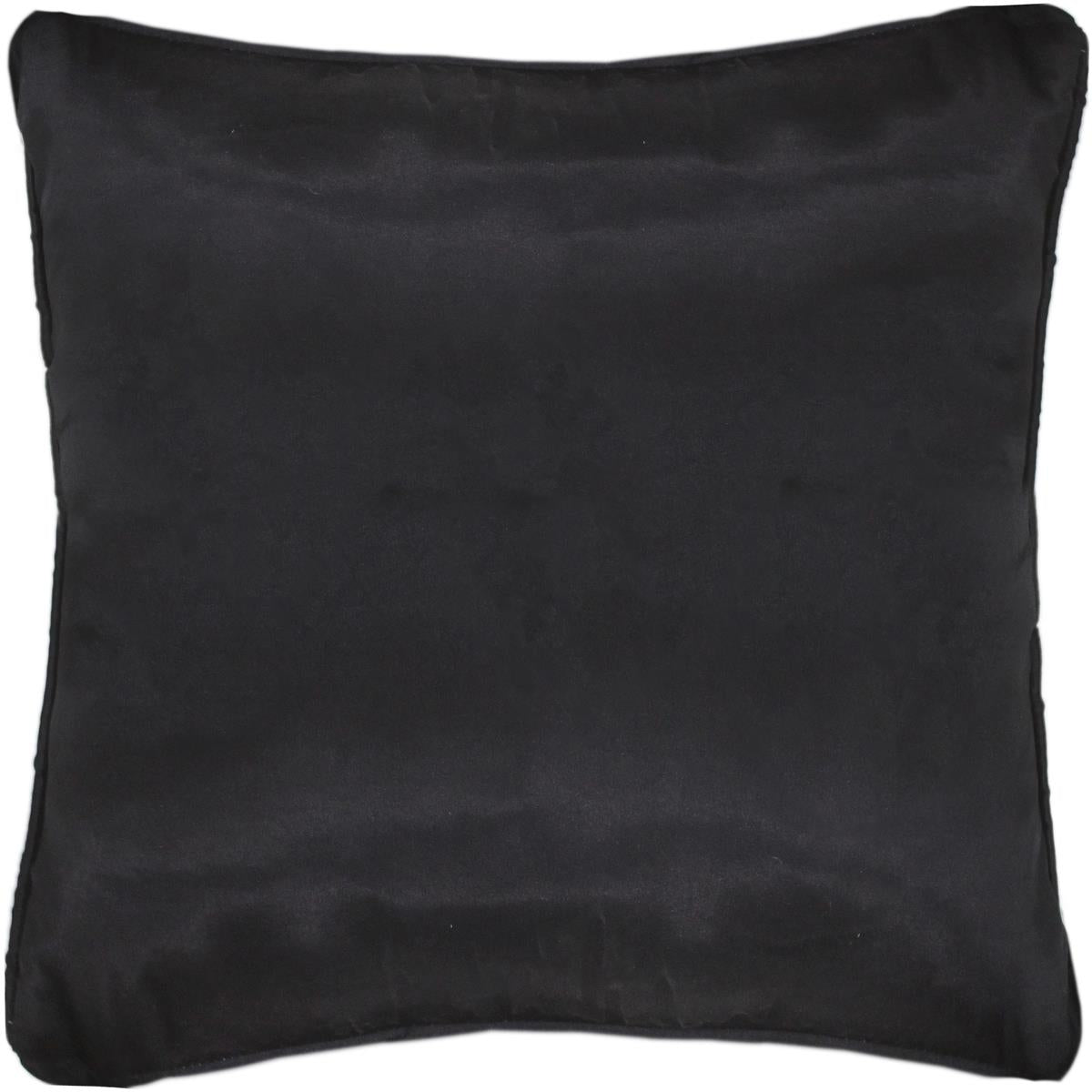 handmade Transitional Pillow Black Red Hand-Woven SQUARE SILK EMBROI pillow