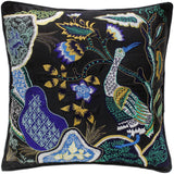 Boho Chic Waddell Silk Embroidered Handmade Pillow