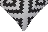 handmade  Pillow Ivory Black Hand-Woven SQUARE PRINTED VEL pillow