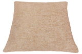 handmade  Pillow Ivory Brown Hand-Woven SQUARE SUEDE pillow