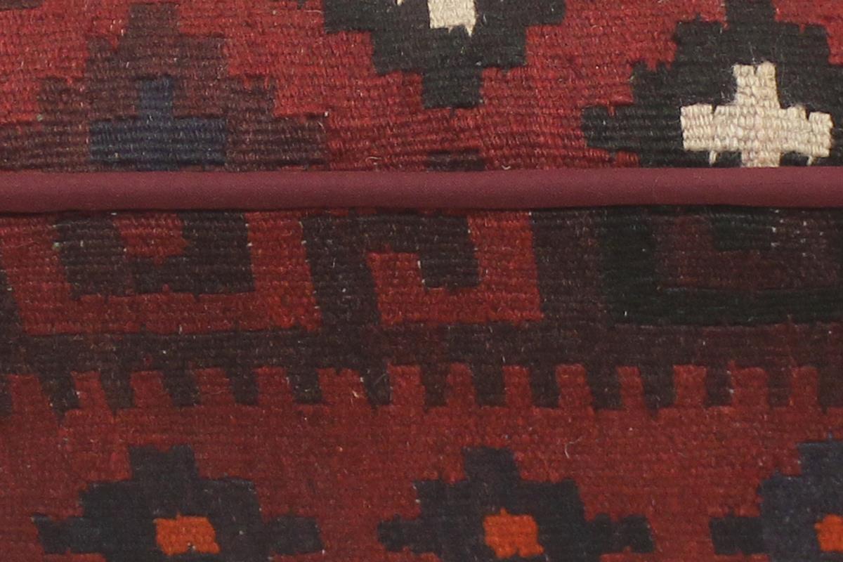 handmade Traditional Settees Burgundy Rust Hand-made RECTANGLE Vegetable dyed wool and wood  