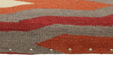 handmade Modern Settees Rust Red Hand-made RECTANGLE Vegetable dyed wool and wood  