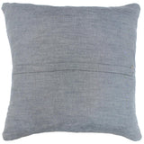 handmade Modern Pillow Rust Blue Hand-Woven SQUARE 100% WOOL  Hand woven turkish pillow  2 x 2