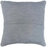 handmade Modern Pillow Rust Blue Hand-Woven SQUARE 100% WOOL  Hand woven turkish pillow  2 x 2