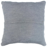 handmade Modern Pillow Rust Blue Hand-Woven SQUARE 100% WOOL  Hand woven turkish pillow  2 x 2