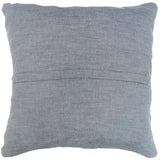 handmade Modern Pillow Blue Beige Hand-Woven SQUARE 100% WOOL  Hand woven turkish pillow  2 x 2