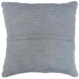 handmade Modern Pillow Blue Beige Hand-Woven SQUARE 100% WOOL  Hand woven turkish pillow  2 x 2