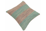 handmade Modern Pillow Teal Purple Hand-Woven SQUARE 100% WOOL  Hand woven turkish pillow  2 x 2