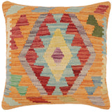 Southwestern Mclaughl Turkish Hand-Woven Kilim Pillow - 18 x 19