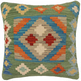 Boho Chic Mcgee Turkish Hand-Woven Kilim Pillow - 20 x 20