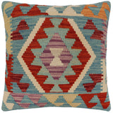 Tribal Archer Turkish Hand-Woven Kilim Pillow - 20 x 20