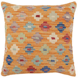Tribal Wong Turkish Hand-Woven Kilim Pillow - 18'' x 18''
