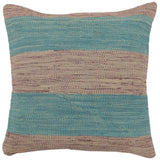 Eclectic Turkish Waters hand-woven kilim pillow - 18 x 19