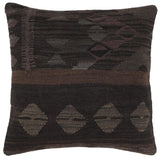 Bohemian Fox Turkish Hand-Woven Kilim Pillow - 18'' x 18''